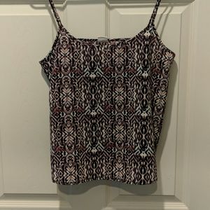 Purple & blue patterned tank